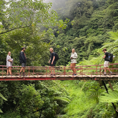 Student Walking On A Bridge In The Jungles Of Bali | Pacific Discovery